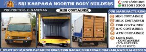 Skilled container body builder experts in Theni